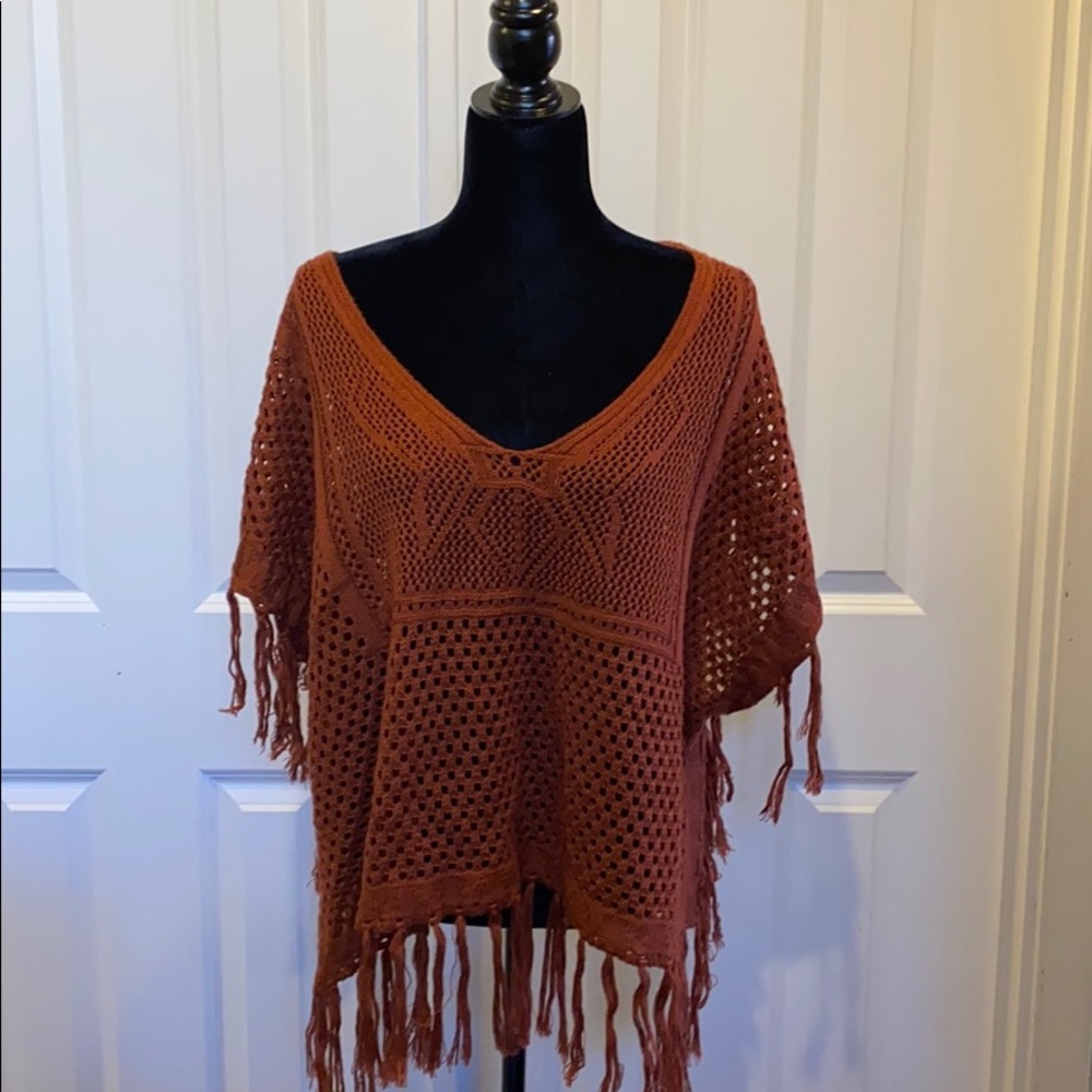 Toska Fringed Poncho